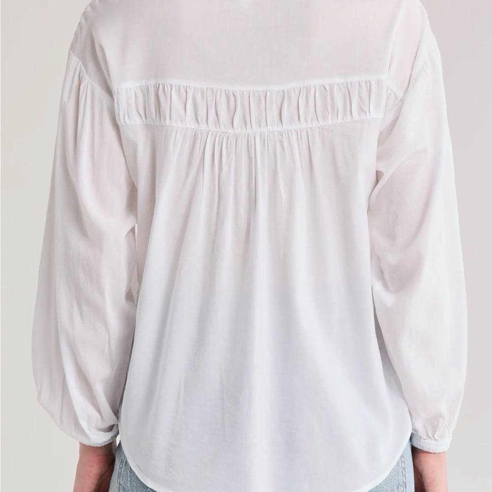 Splendid Collection Button-Up Ruffle Blouse R13A - Picture 6 of 9